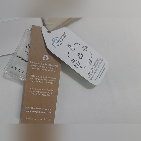 Sanctuary Puffer-Up Premium Down Filled Recycled Fabric Jacket Women's Size Lg - Picture 8 of 16